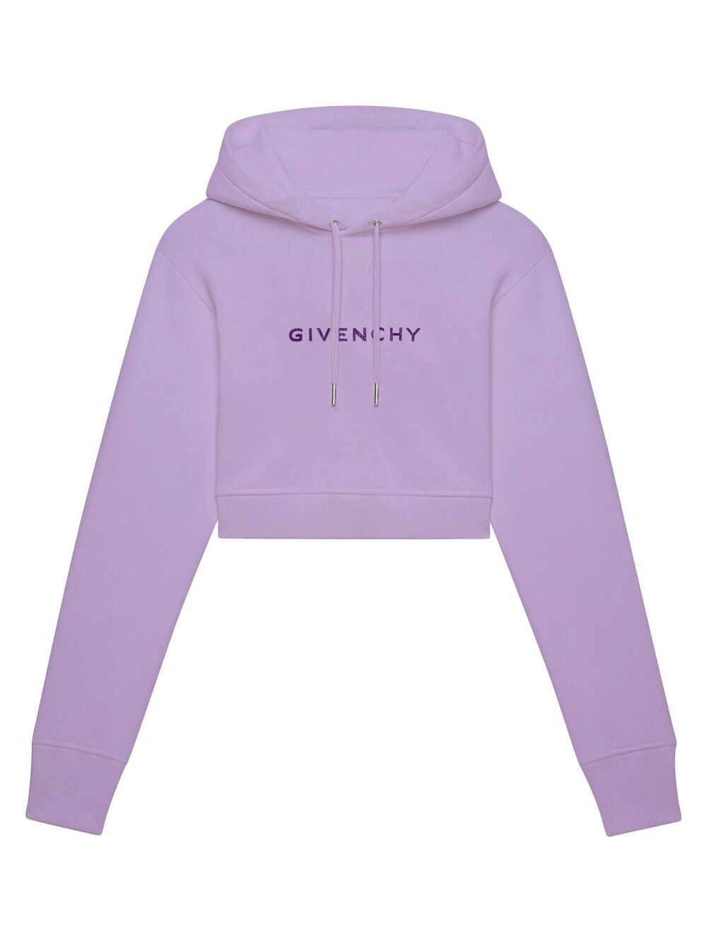 

Укороченная толстовка с капюшоном из ворсового хлопка Givenchy