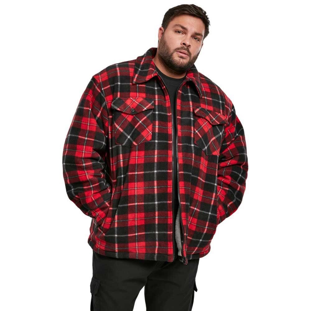 

Куртка Urban Classics Plaid Teddy Lined Shirt, красный