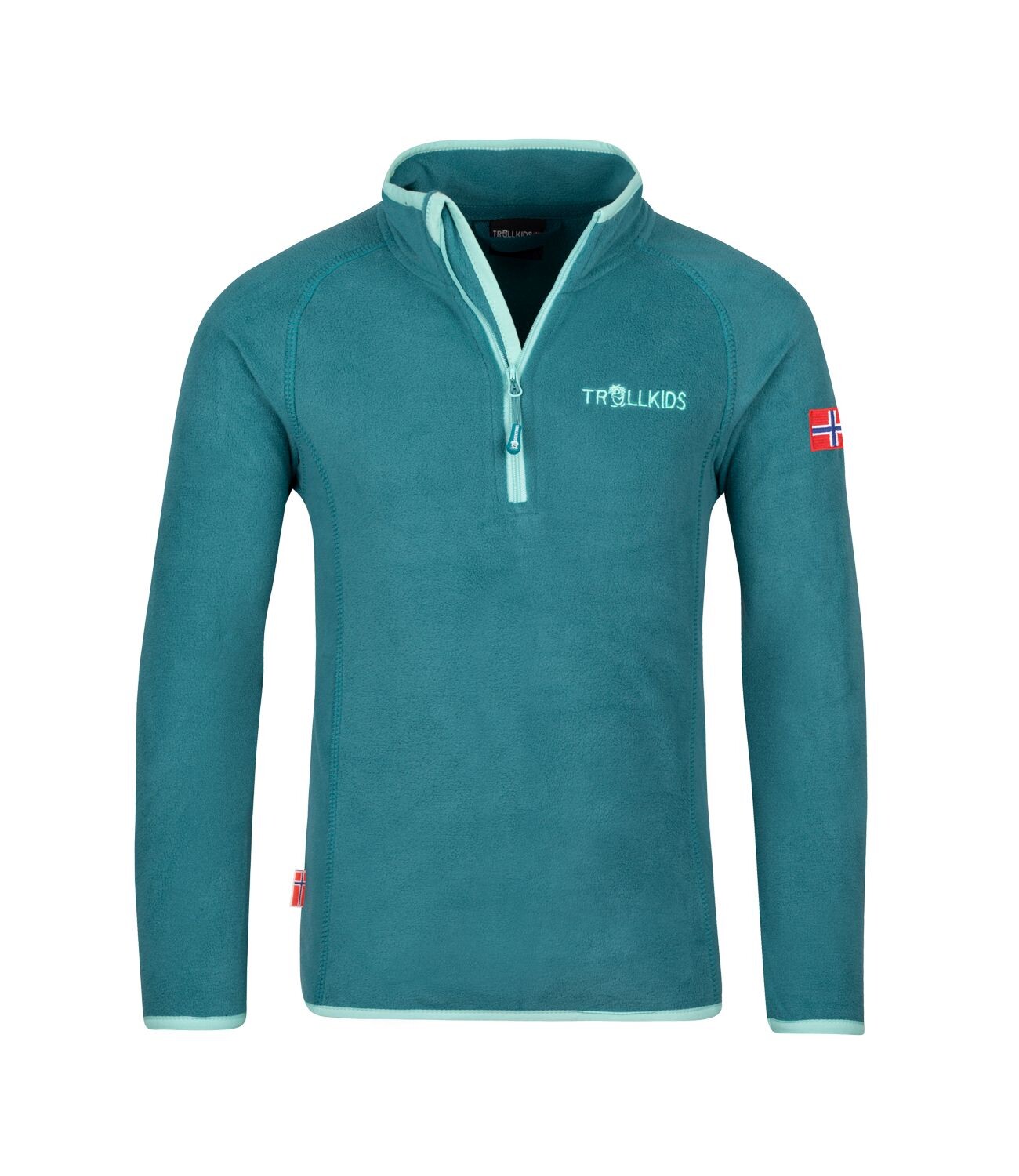 

Пуловер Trollkids Fleece Nordland, цвет Blaugrün/Wasserblau