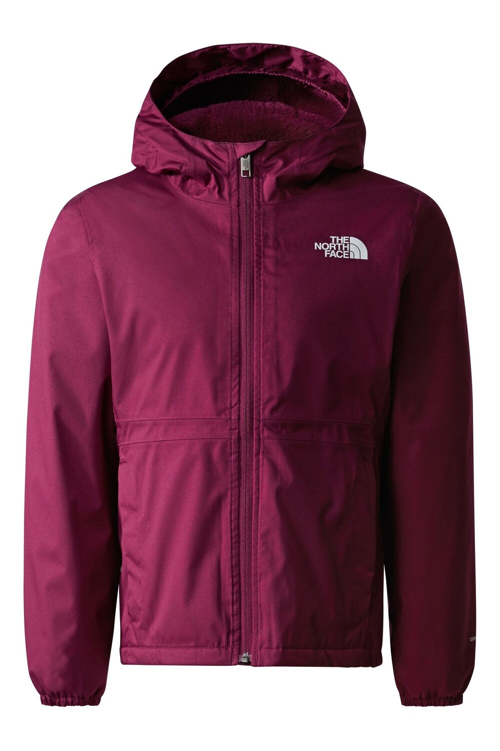 

Теплый плащ для девочек The North Face, красный