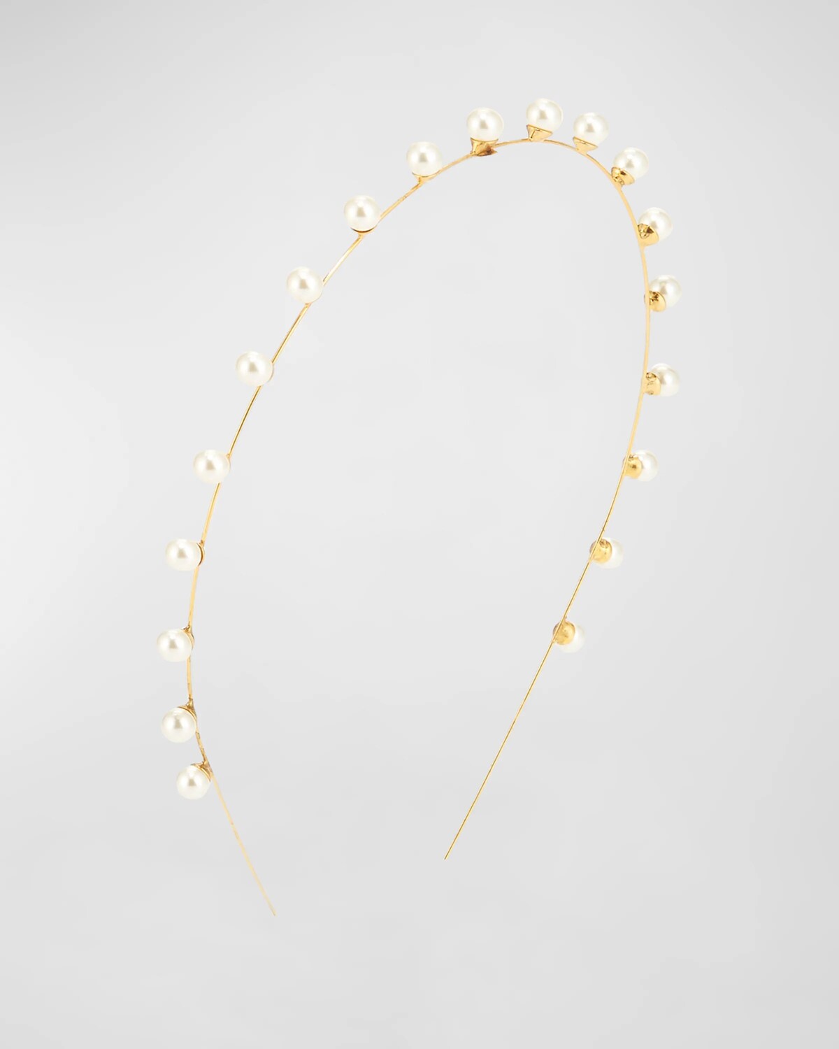 

Узкая повязка на голову Ines с жемчугом Swarovski Jennifer Behr, цвет Pearl