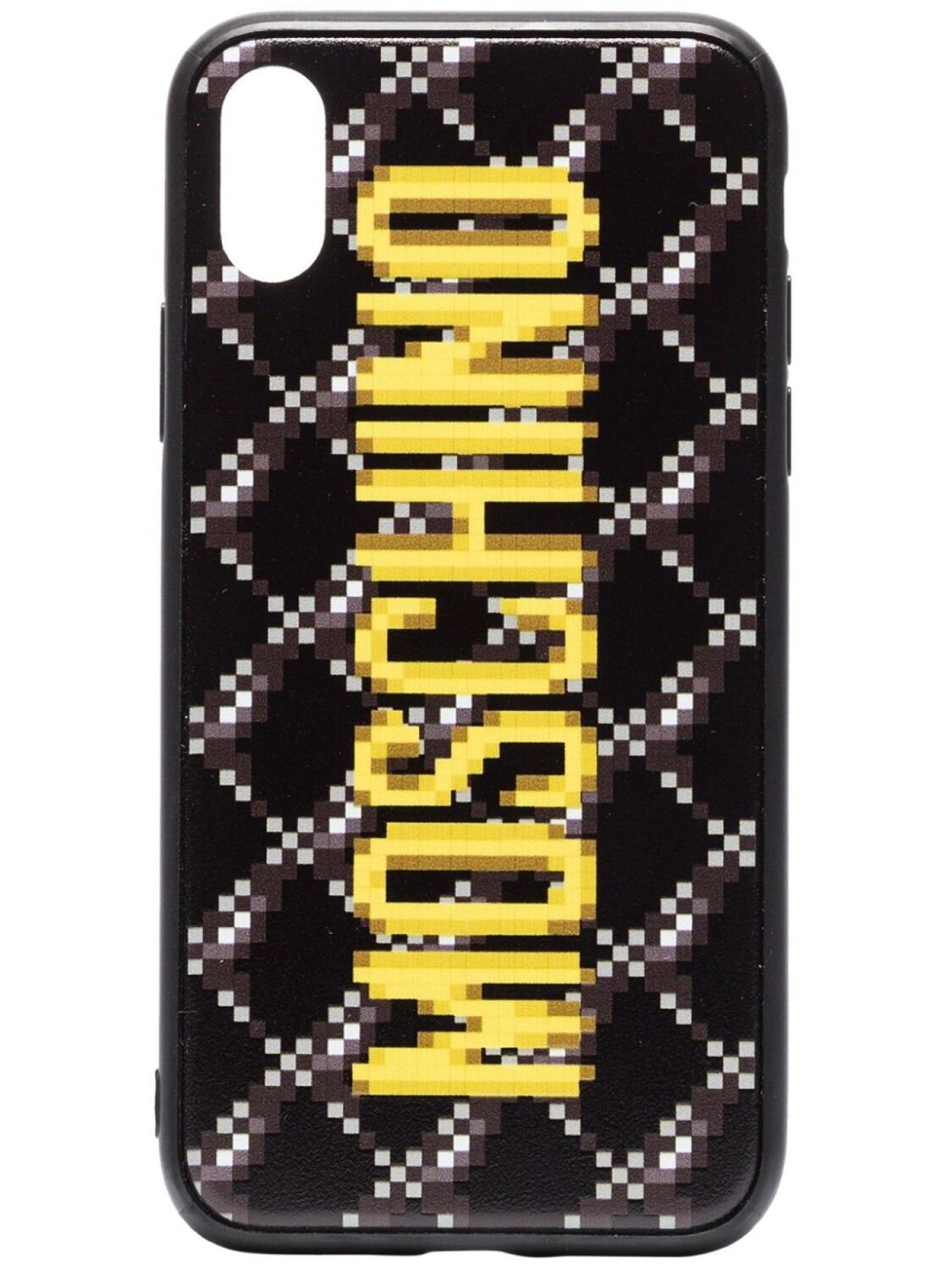 

Moschino чехол для iPhone XS с логотипом, черный