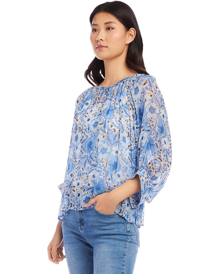 

Топ Karen Kane Blouson Sleeve Top, цвет Floral Print