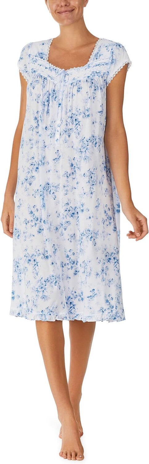 

Платье для вальса длиной 42 дюйма с короткими рукавами Eileen West, цвет Toile Floral