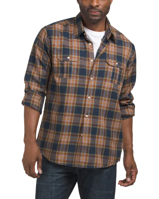 

Рубашка Singsby из термоткани Barbour, темно-синий
