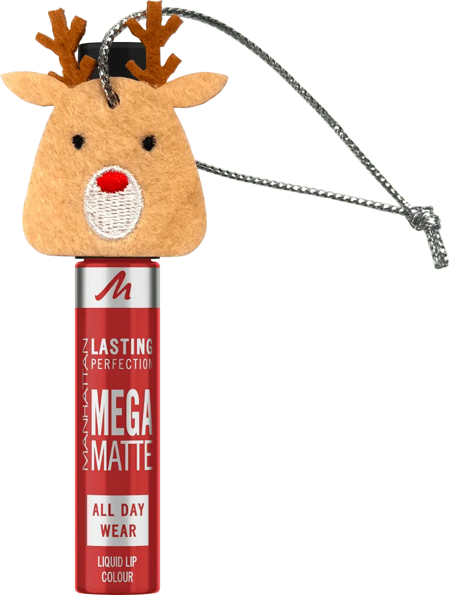 

Lippenstift X-Mas Lasting Perfection Mega Matte 500 Red-Y-For-Broadway 7,40мл MANHATTAN Cosmetics