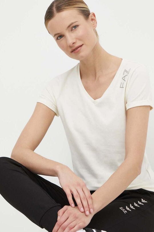 

Футболка EA7 Emporio Armani, бежевый