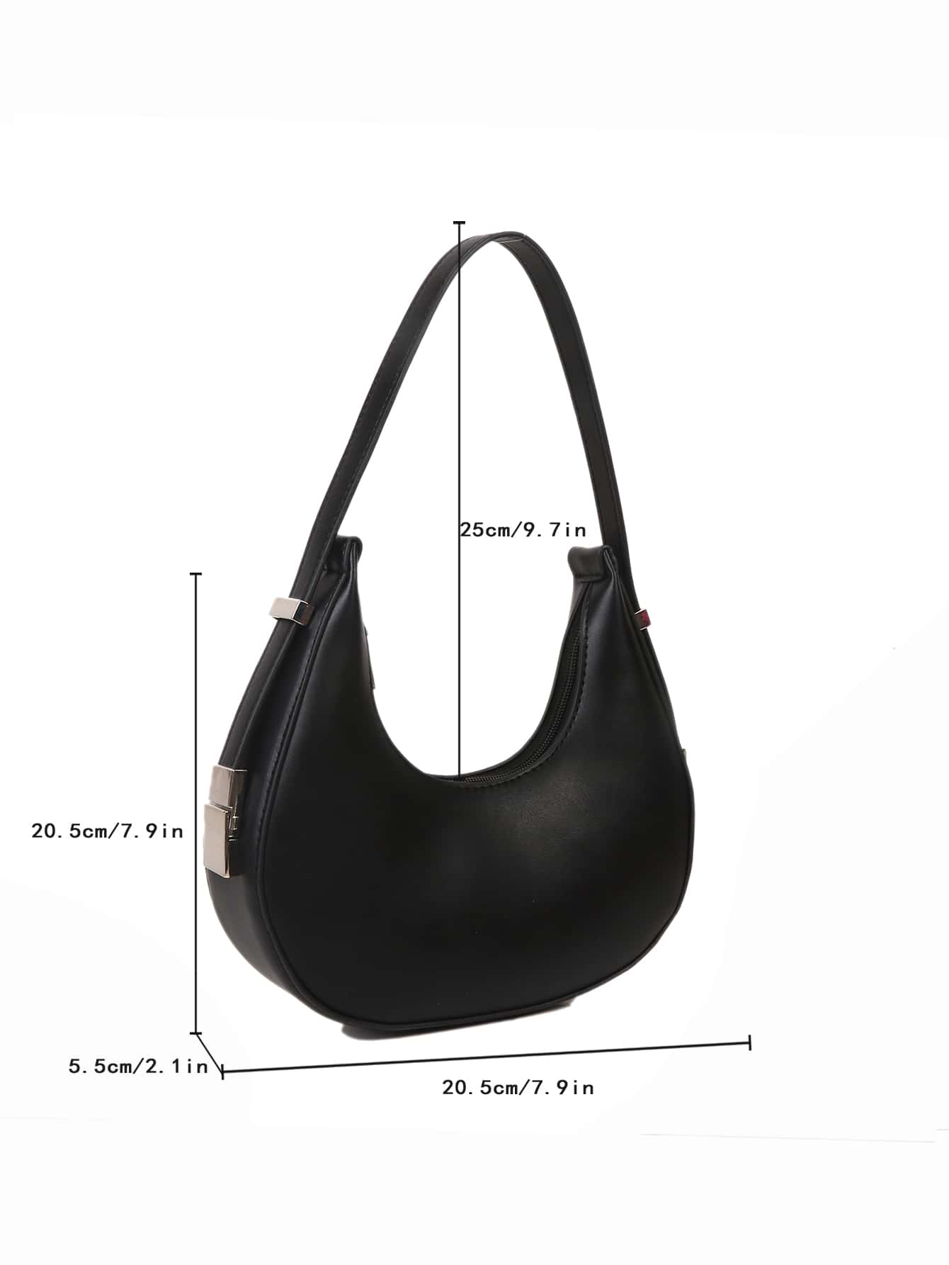 Модная мини-сумка через плечо, черный минималистичная сумка хобо бежевый