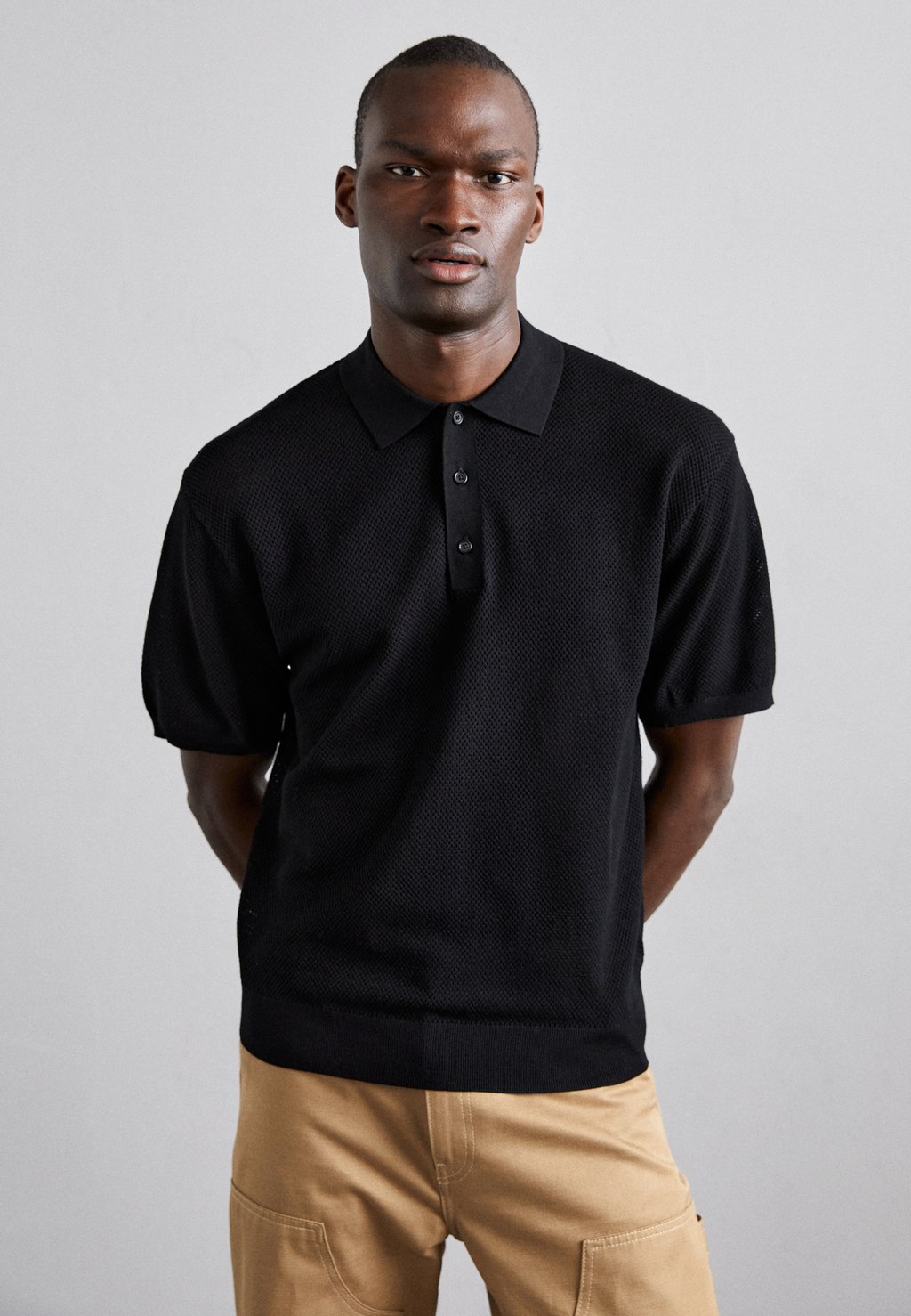 Рубашка-поло Filippa K, цвет black вязаный свитер filippa k цвет black