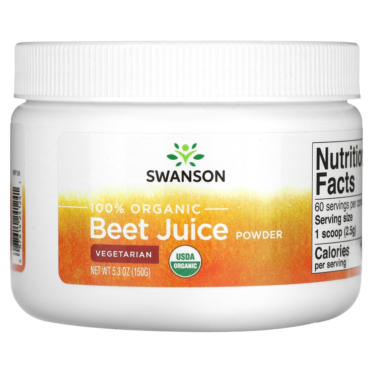 

Порошок из 100% органического свекольного сока, 150 г (5,3 унции), Swanson