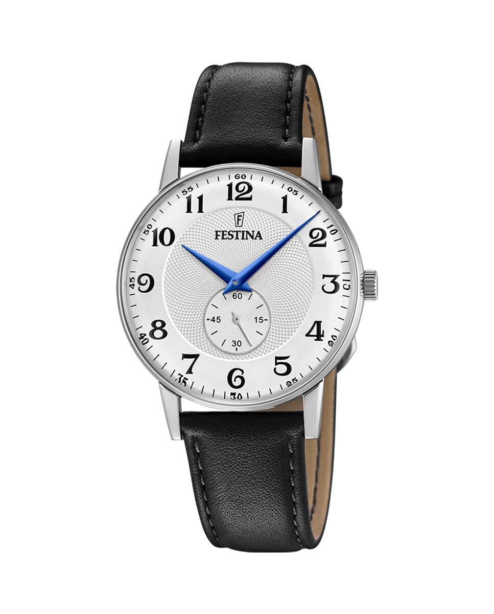 

Мужские часы F20566/1 Ретро черные кожаные Festina, черный