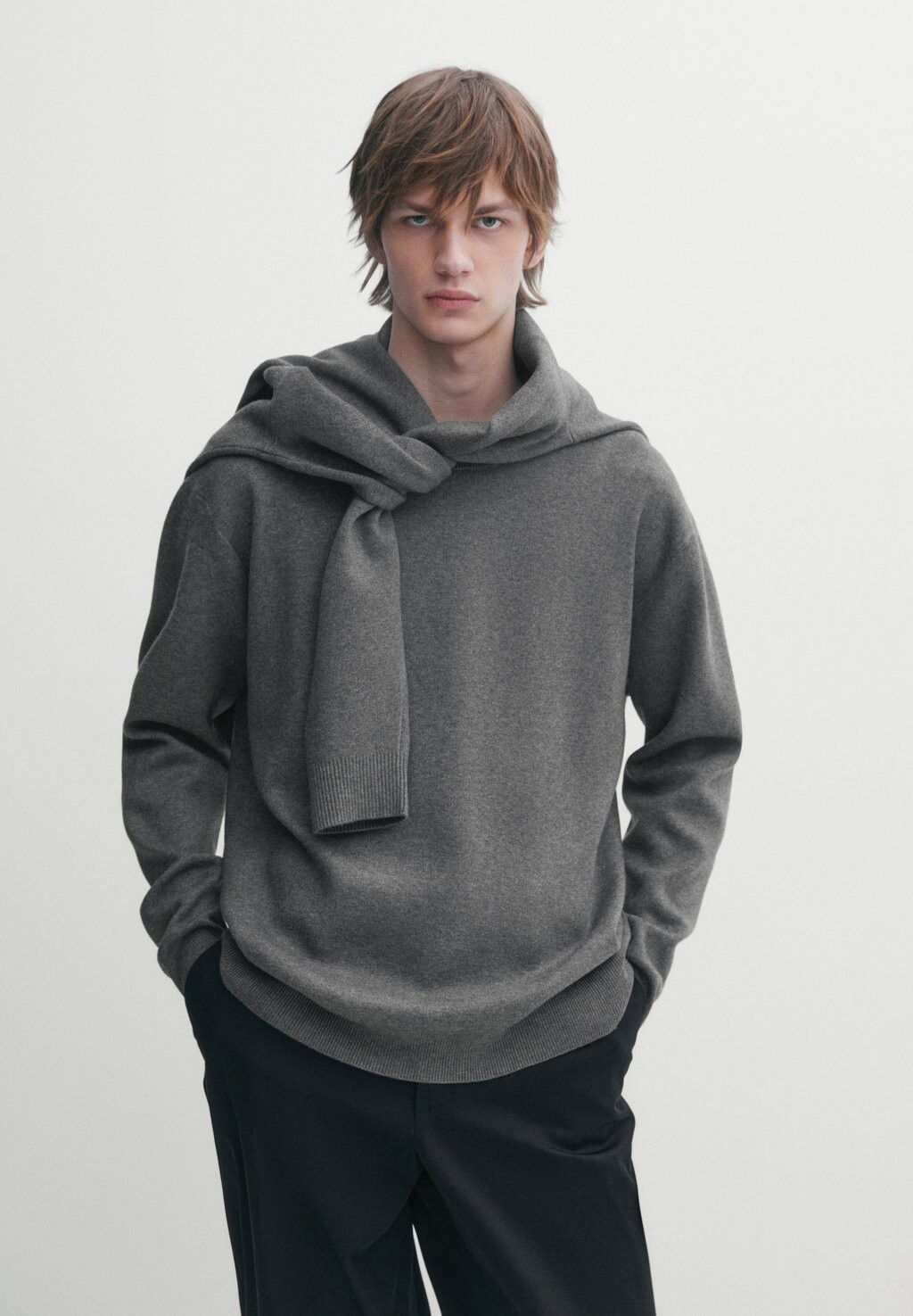 

Свитер Massimo Dutti, серый