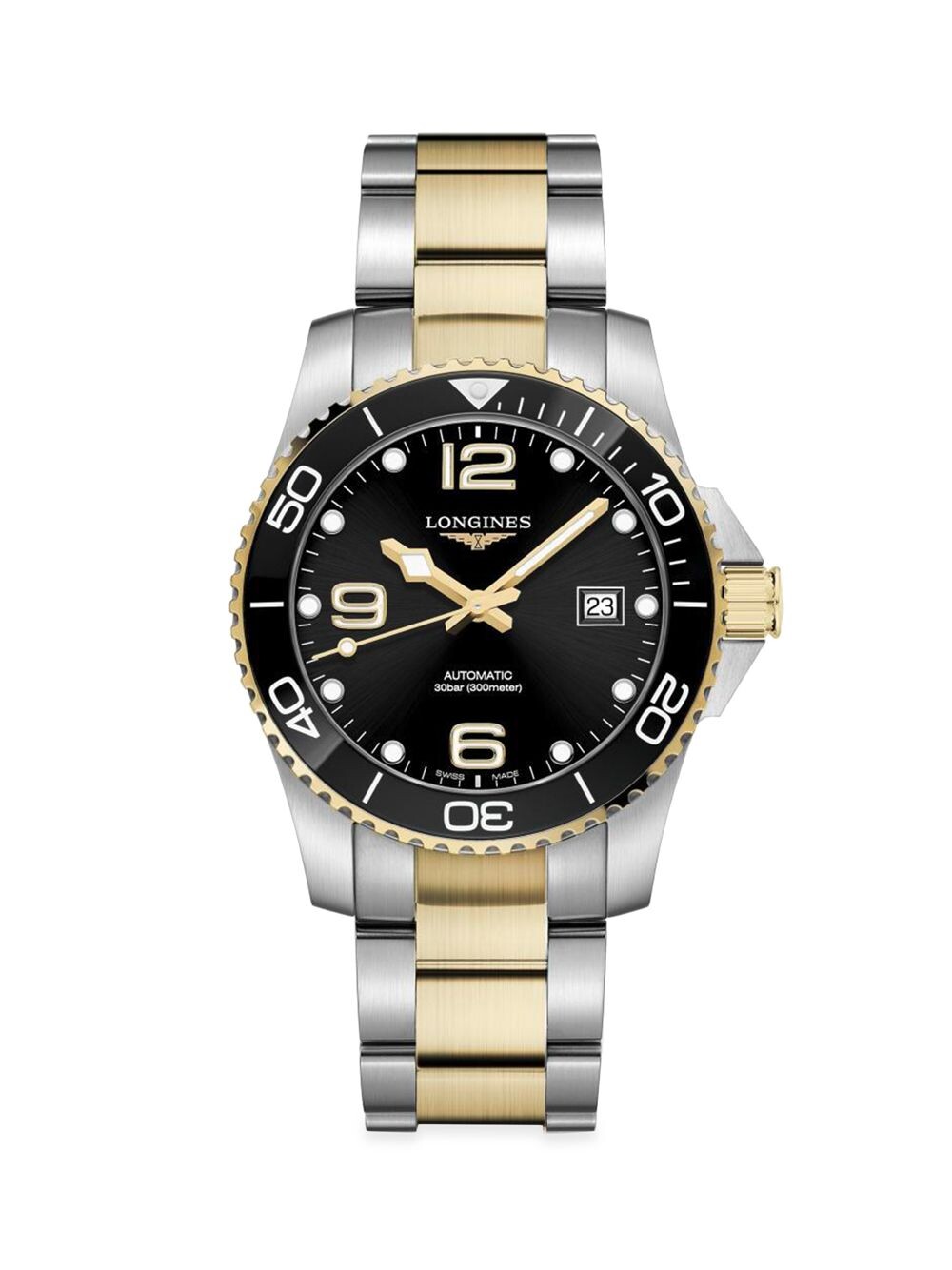 

Часы HydroConquest 41MM с браслетом из нержавеющей стали Longines, черный