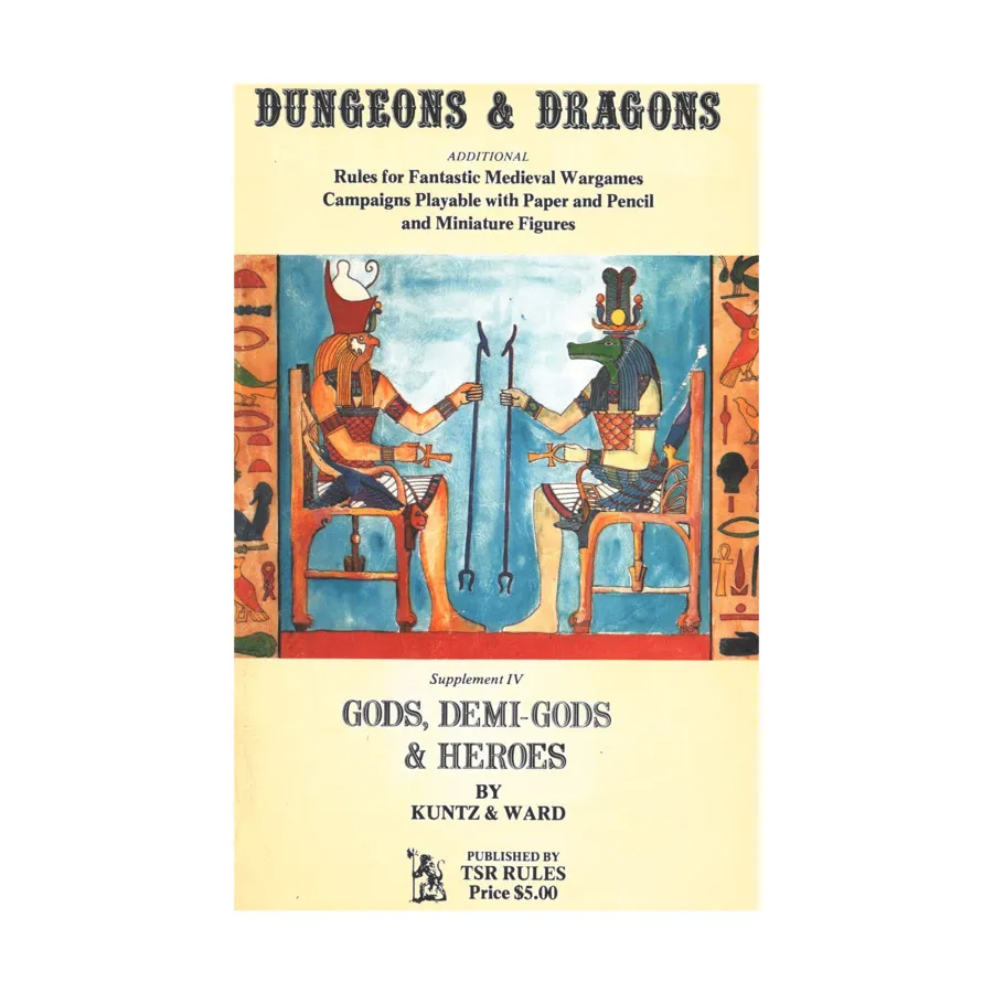 

Supplement #4 - Gods, Demi-Gods and Heroes (2nd/3rd Printings), Basic Dungeons & Dragons (Original Edition) - Box Sets & Core Rules, мягкая обложка