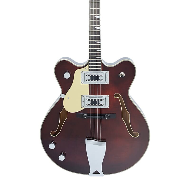 

Электрогитара Eastwood Guitars Classic Tenor LEFTY - Walnut - Left Handed Hollowbody Tenor Guitar - NEW!