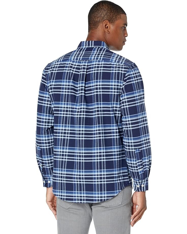 

Рубашка U.S. POLO ASSN. Long Sleeve Plaid Oxford Woven Shirt, цвет Classic Navy