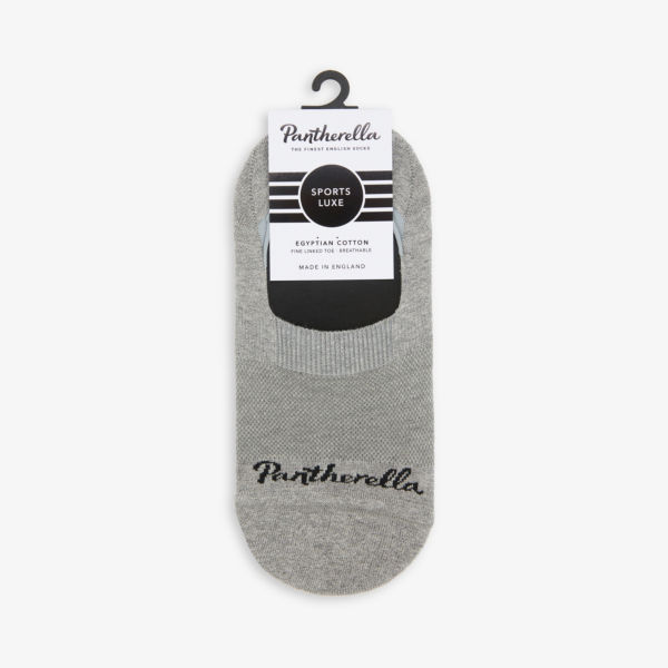 Невидимые носки с логотипом Pantherella, серый