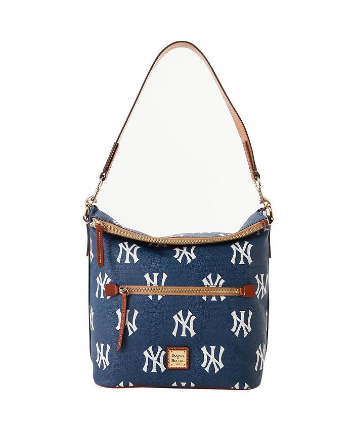 

Женская большая сумка в спортивном стиле с монограммой New York Yankees Dooney & Bourke, синий