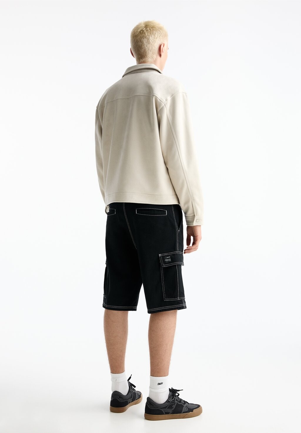 

Куртка из искусственной кожи PULL&BEAR, песочный