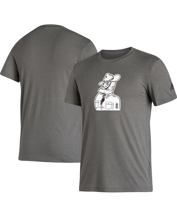 

Мужская серая футболка Texas A&M Aggies Basics Heritage Tri-Blend adidas, серый