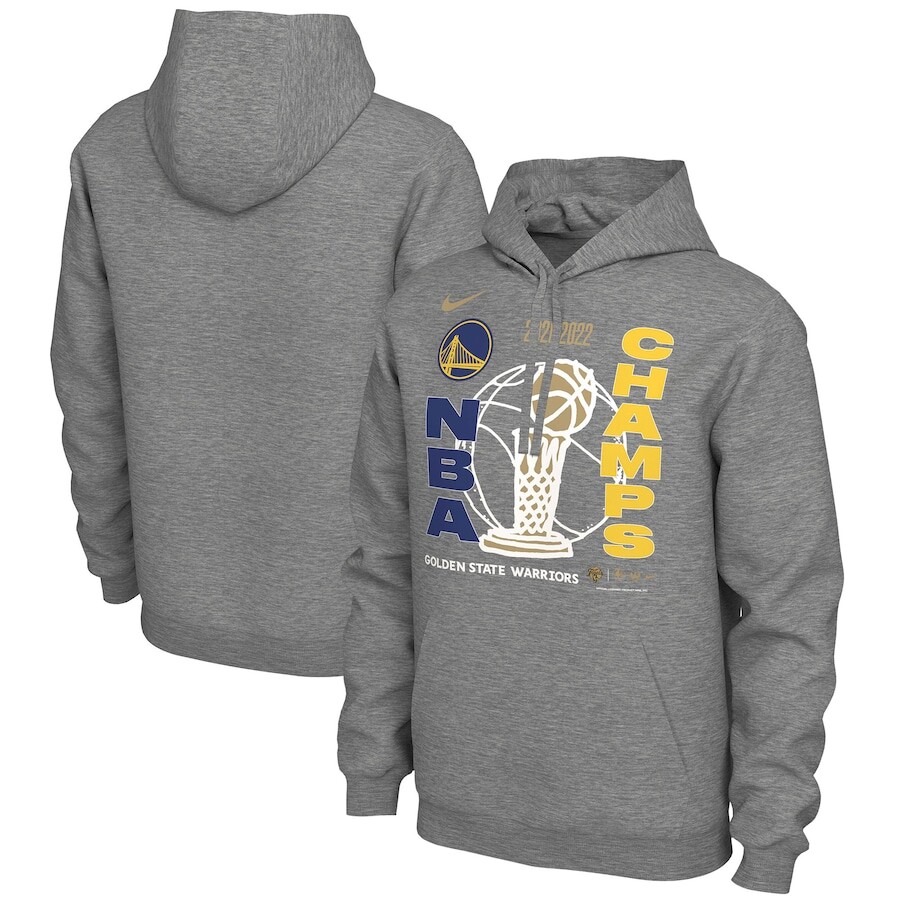 

Пуловер с капюшоном Nike Golden State Warriors, серый