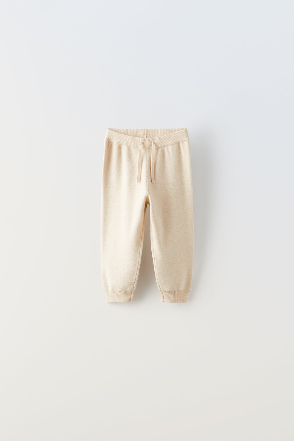 

Трикотажные брюки Zara, песок/мергель