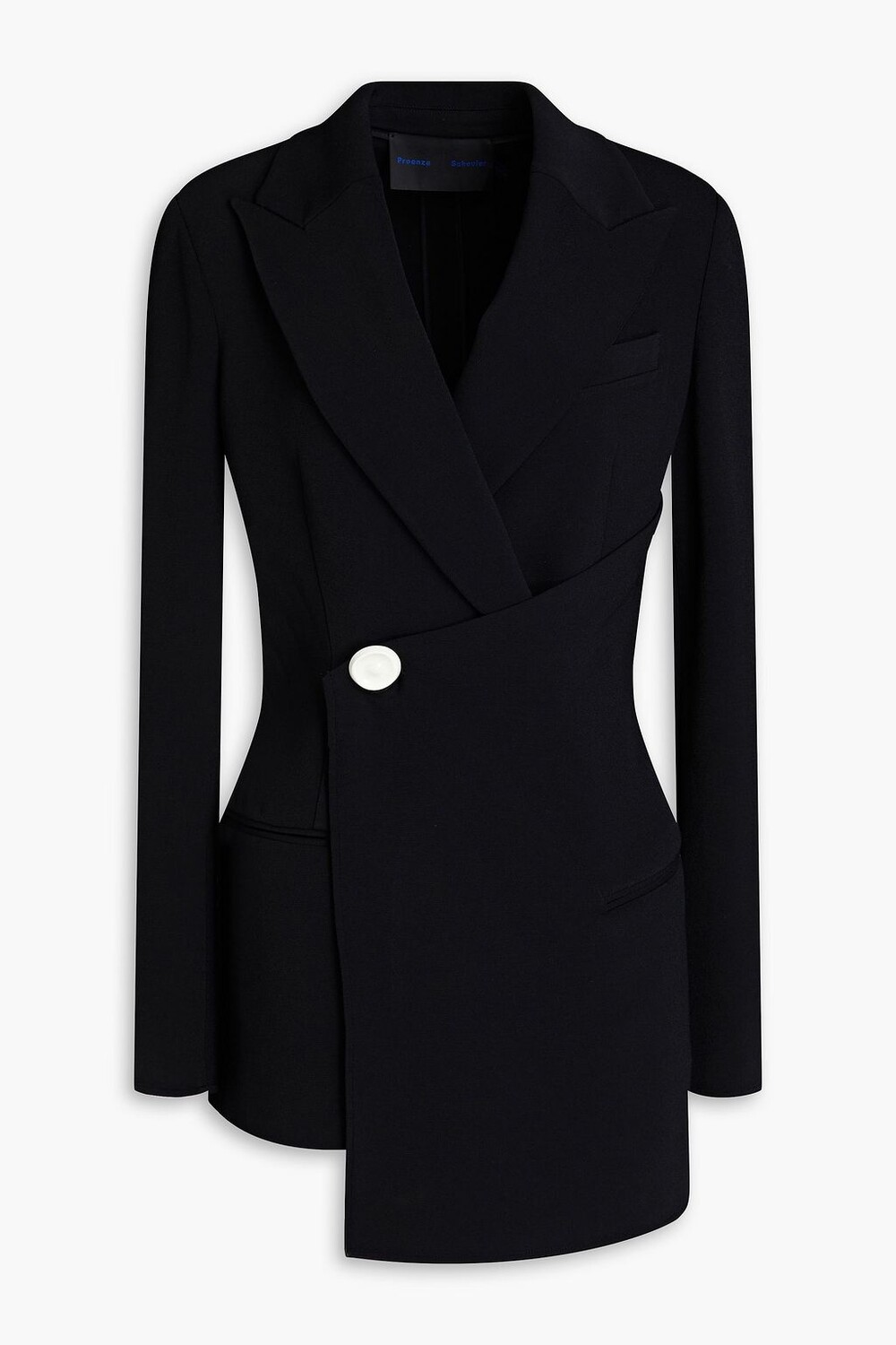 

Креповый блейзер с запахом PROENZA SCHOULER, черный