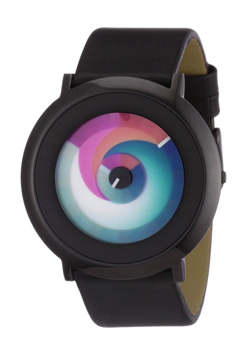 Часы SERIE ONE SURPRISE EDELSTAHL IP Rainbow Watch, цвет schwarzes echtlederarmband