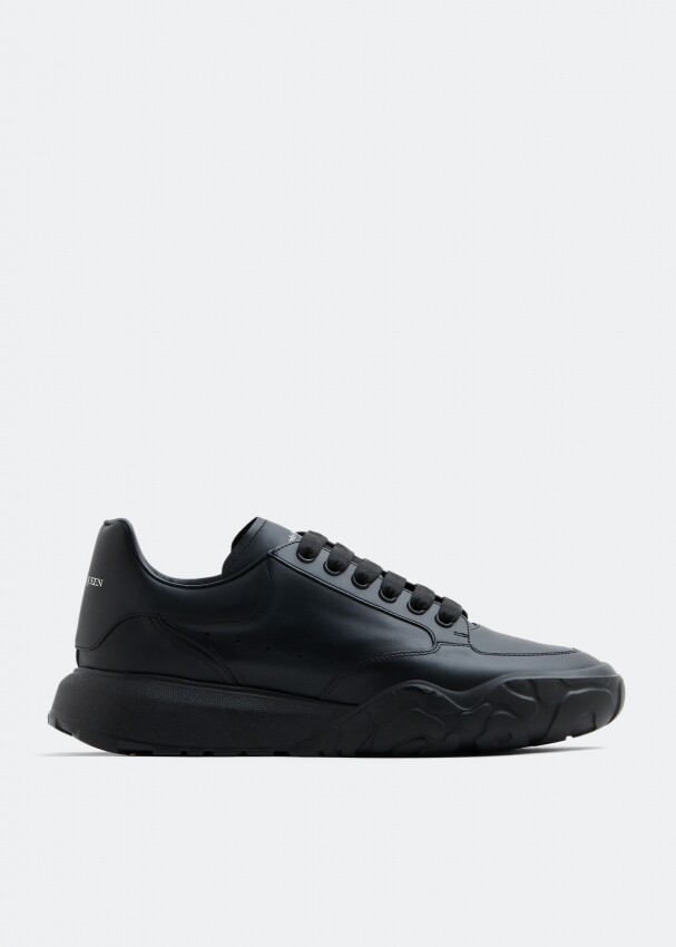 

Кроссовки Alexander Mcqueen Court Leather, черный