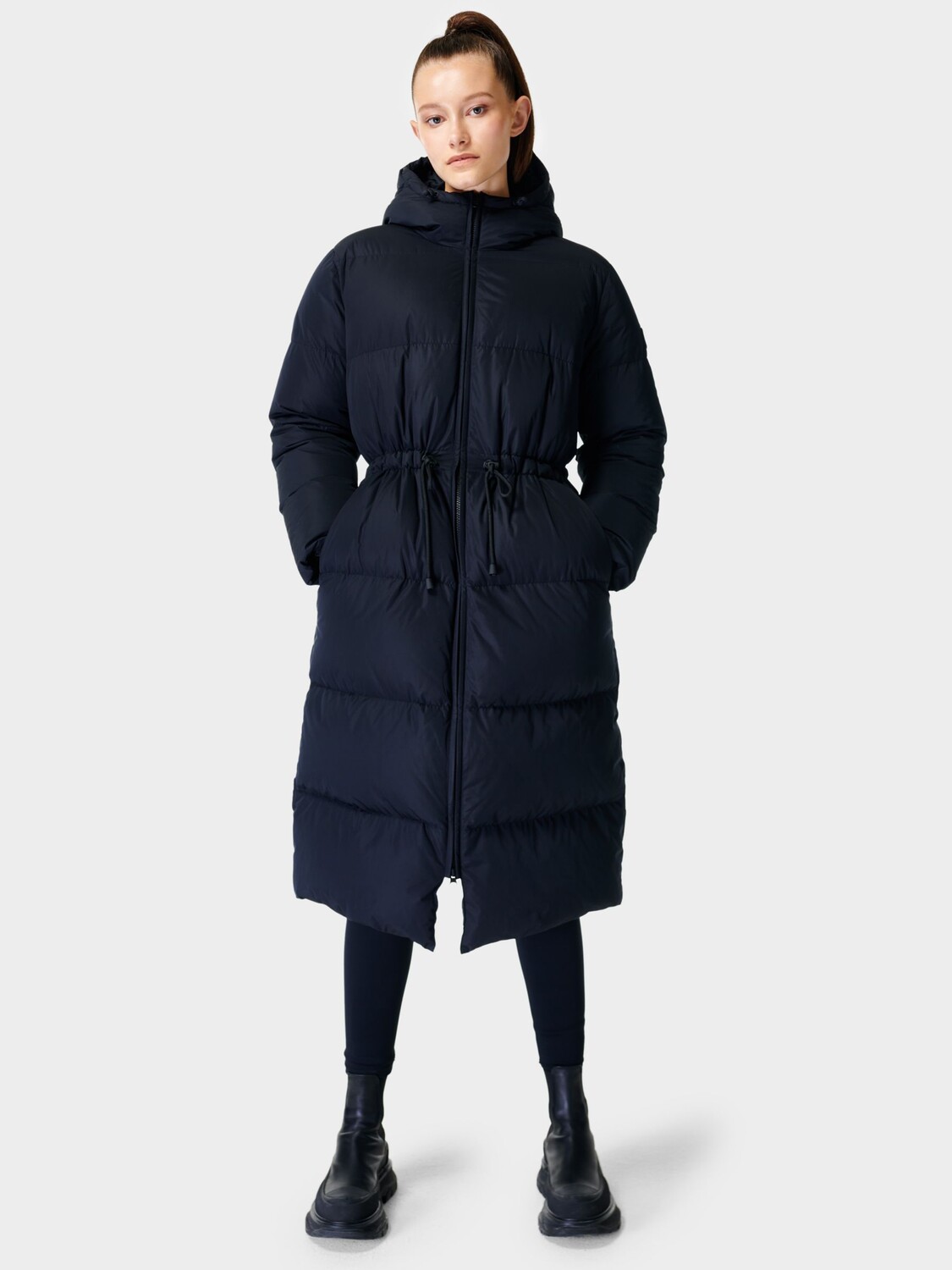

Удлиненная куртка-пуховик Sweaty Betty Alto, цвет Night Black