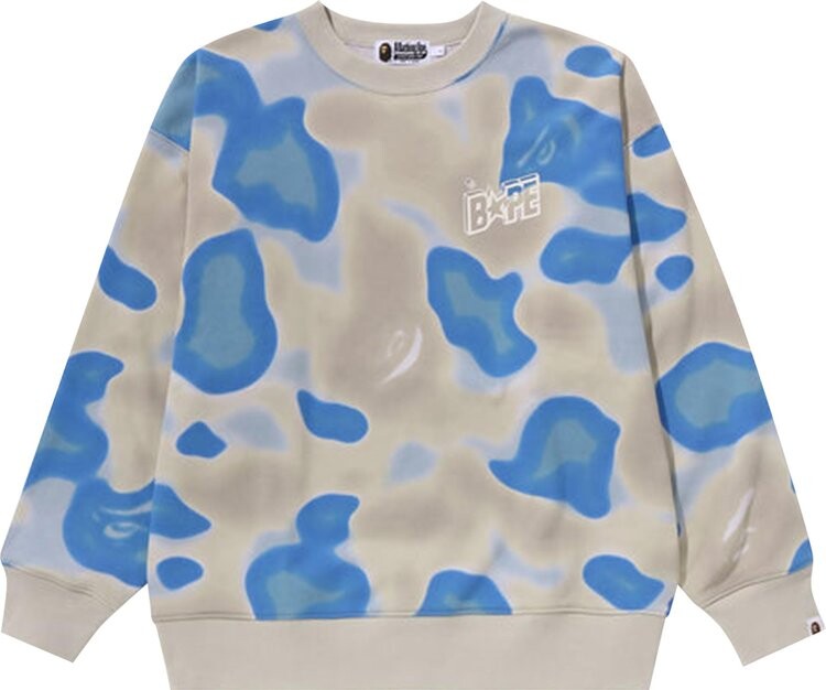 

Свитер BAPE Liquid Camo Bape Sta Crewneck 'Blue', синий