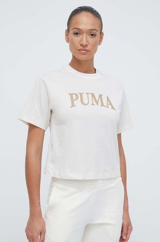 

Футболка SQUAD из хлопка Puma, бежевый