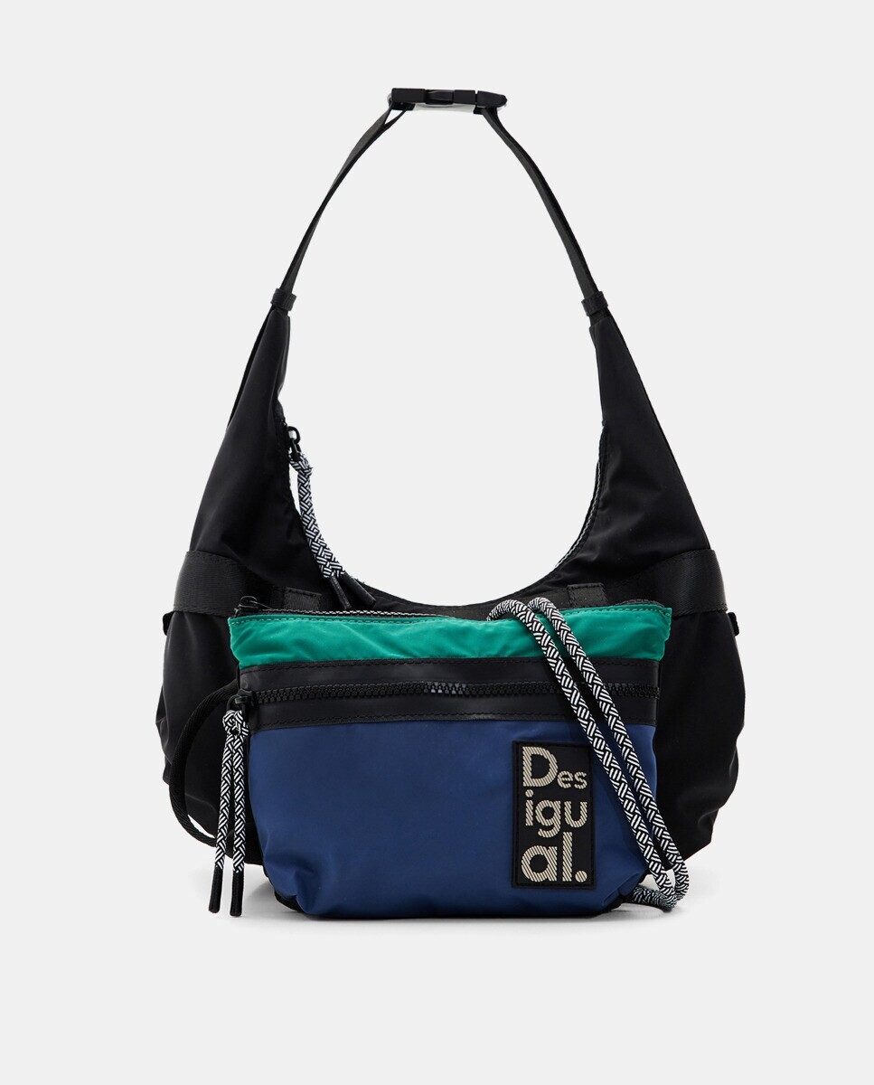 

Многопозиционный хобо со съемным отделением Desigual, мультиколор