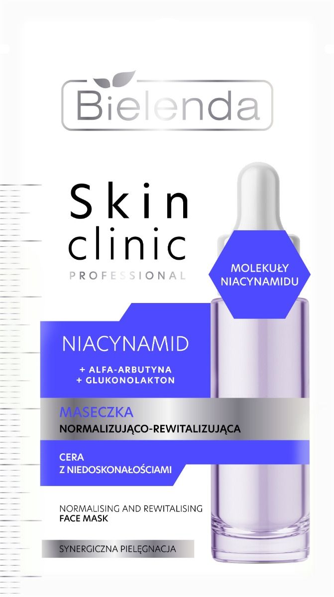 Bielenda Skin Clinic Professional Niacynamid медицинская маска, 8 g разглаживающая сыворотка для лица bielenda skin clinic niacynamid 30 мл