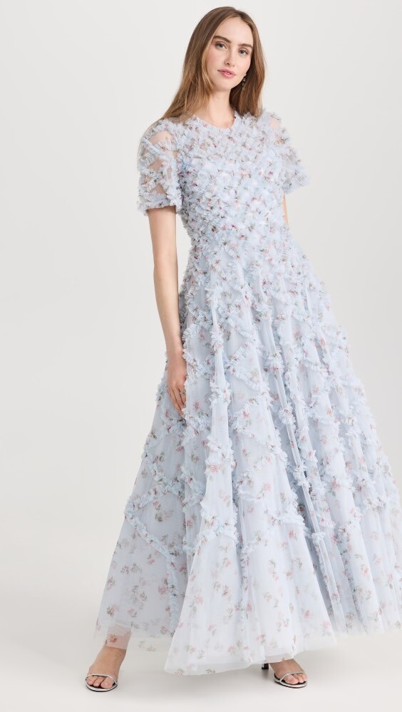 

Платье Needle & Thread Scatter Ditsy Evelyn Backless, синий