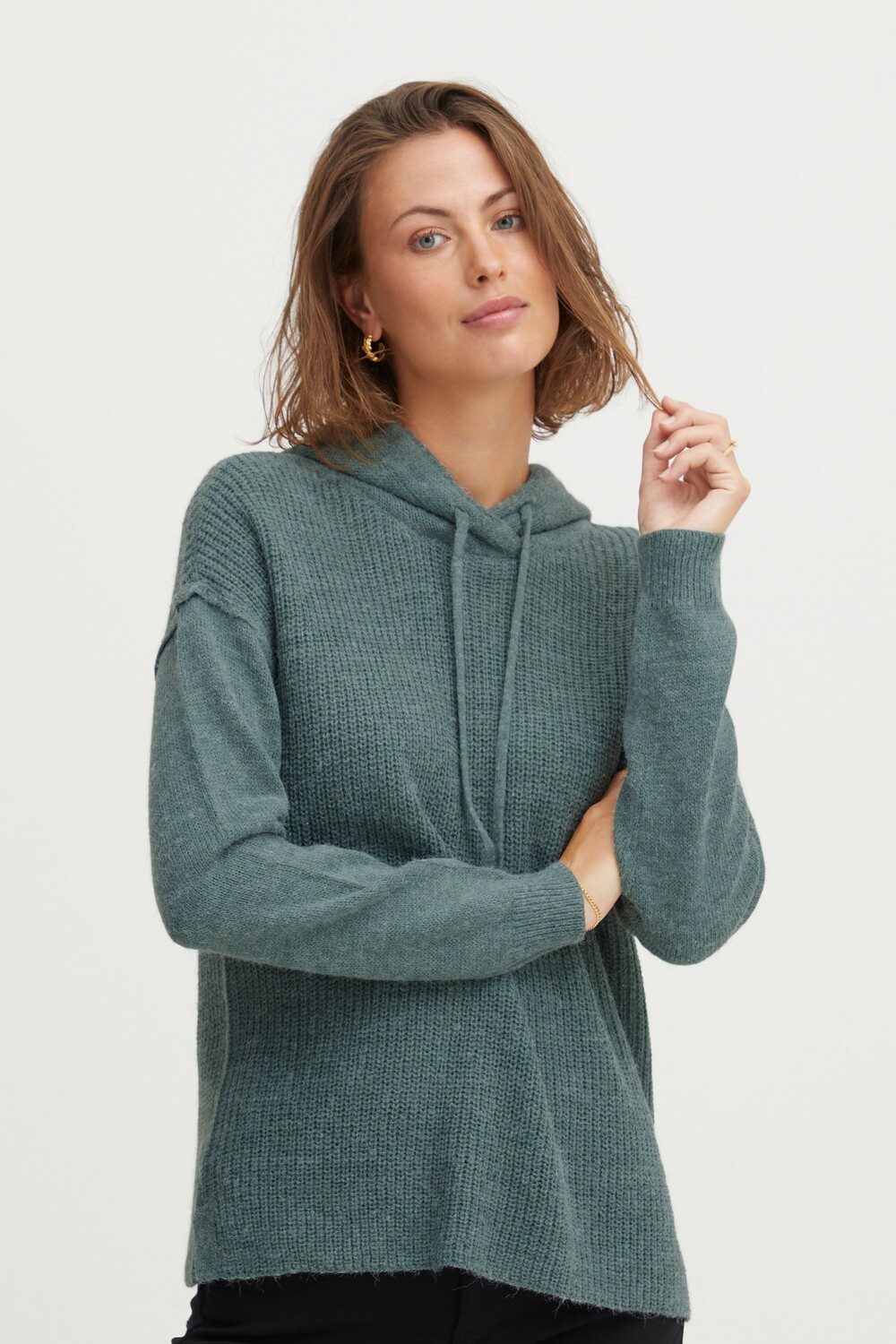 

Толстовка Fransa Kapuzenpullover FRERETTA PU 2 20610728, зеленый