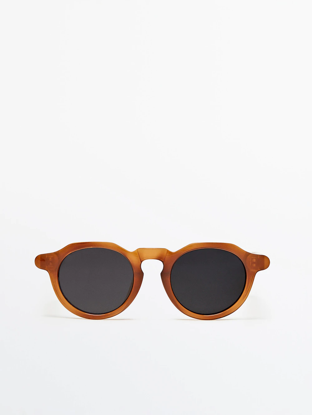 

Овальные солнцезащитные очки Massimo Dutti, коричневый