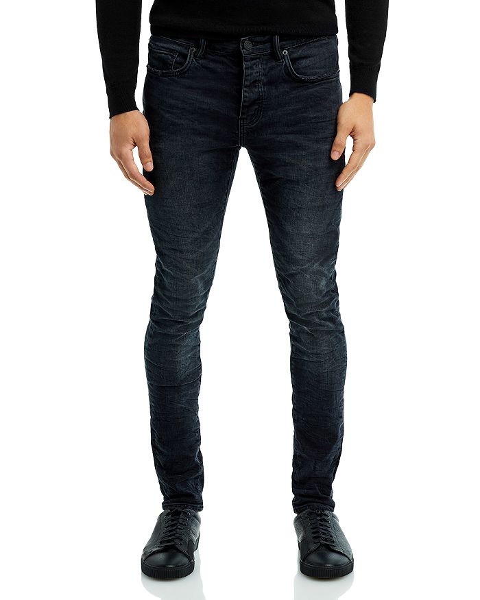 цена Черные зауженные джинсы P001 Purple Brand