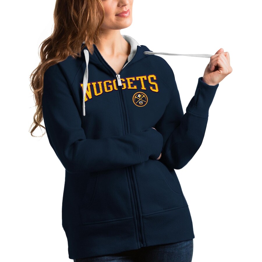 

Толстовка на молнии Antigua Denver Nuggets, нави
