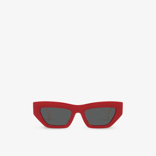 VE4432U солнцезащитные очки в неправильной оправе из ацетата ацетата Versace, красный