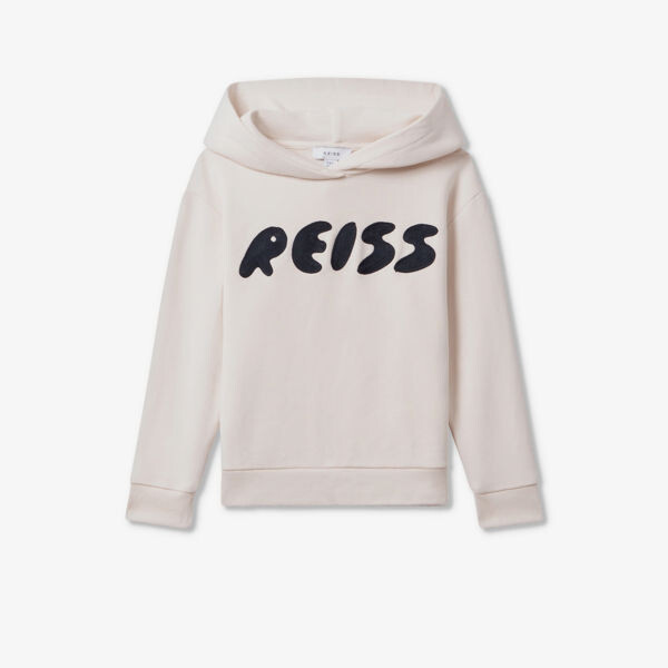 

Хлопковая толстовка adel с пузырьковым логотипом 9-14 лет Reiss, экрю