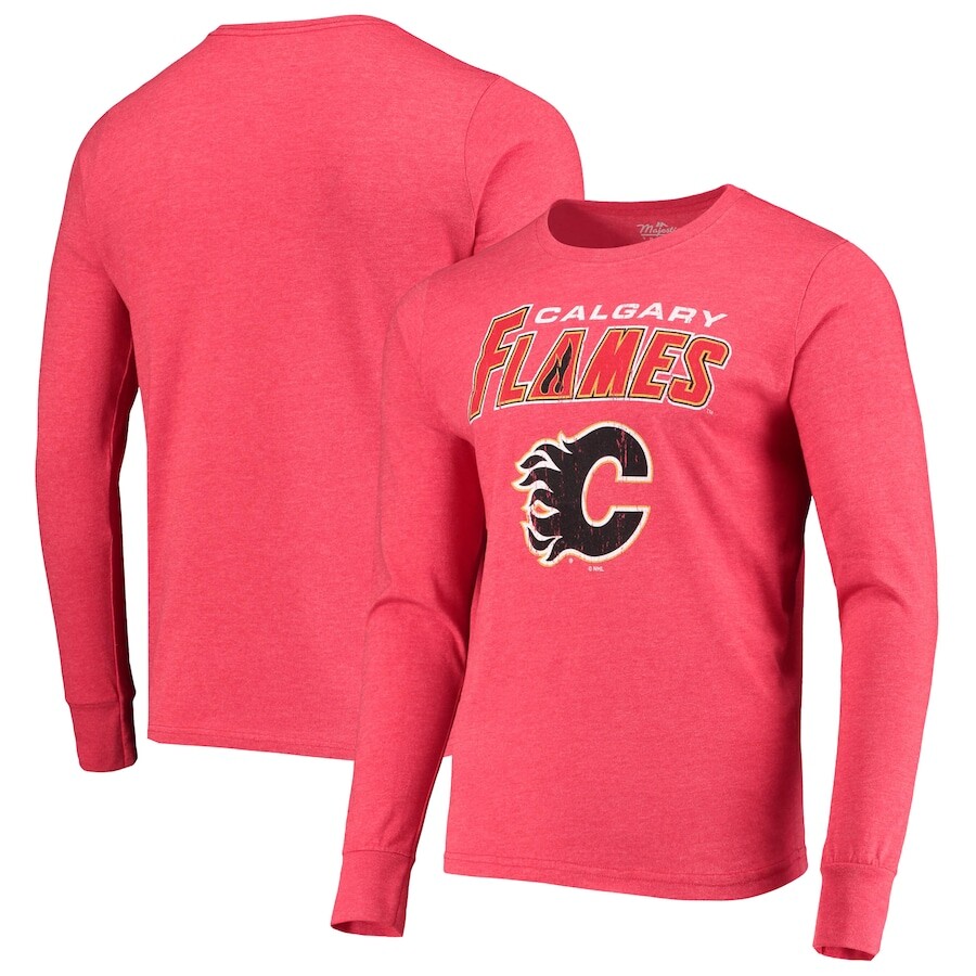 

Футболка с длинным рукавом Majestic Threads Calgary Flames, красный
