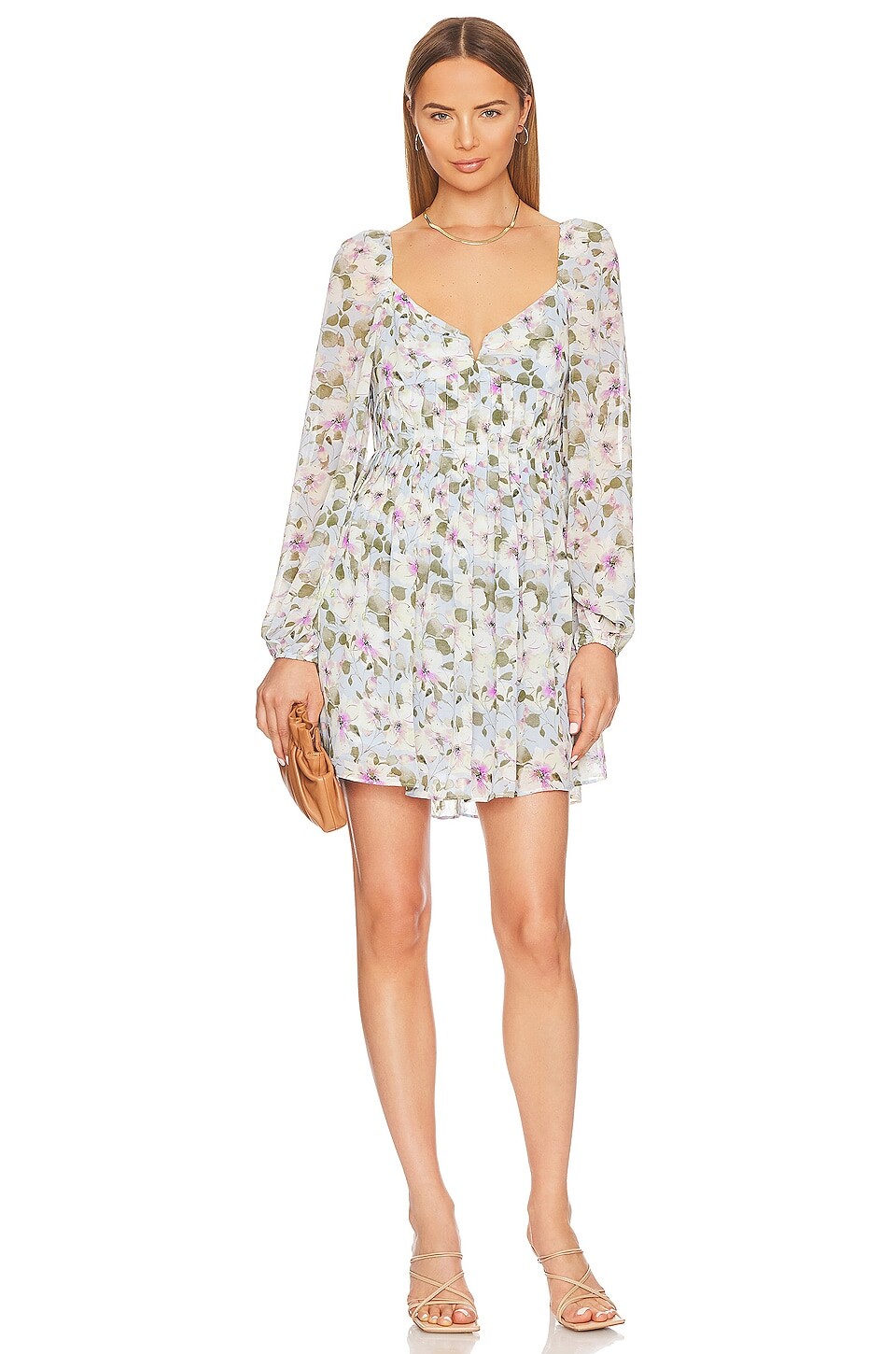 

Платье ASTR the Label Carina, цвет Blue Multi Floral