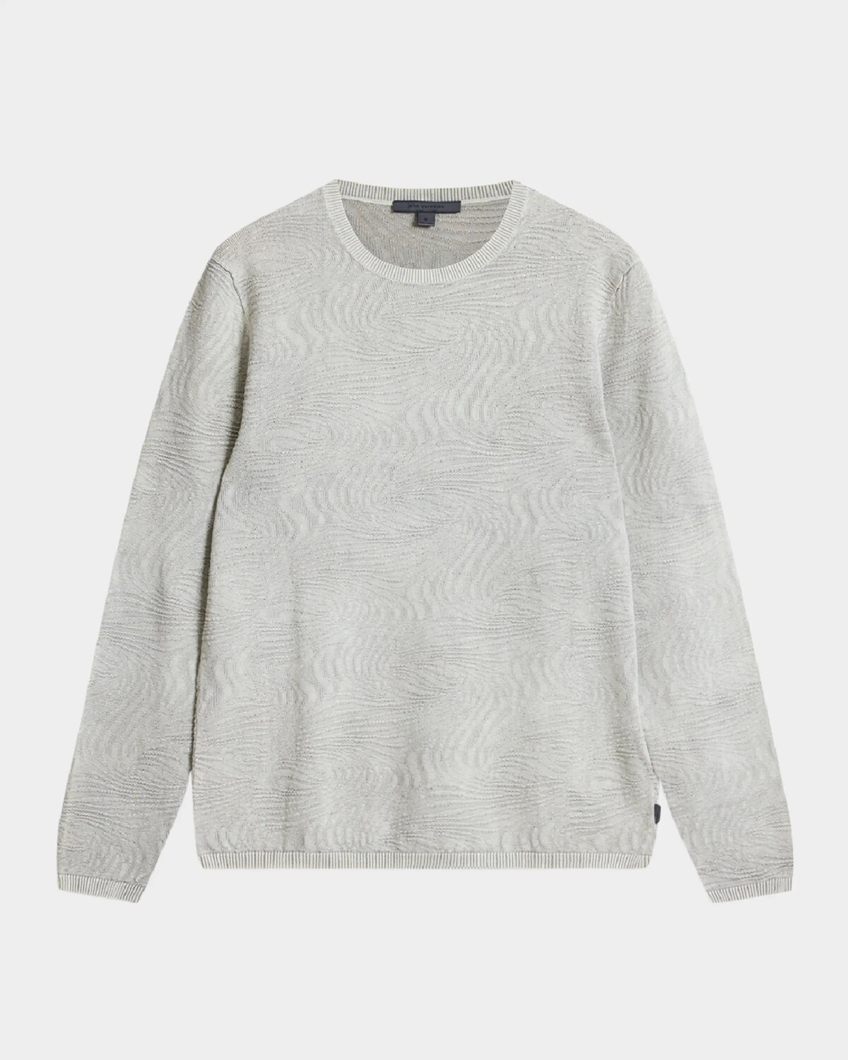 

Мужская футболка с волнистой текстурой John Varvatos, цвет Silver Htr