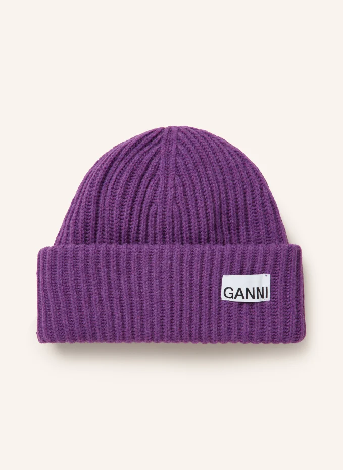 Кепка Ganni, фиолетовый