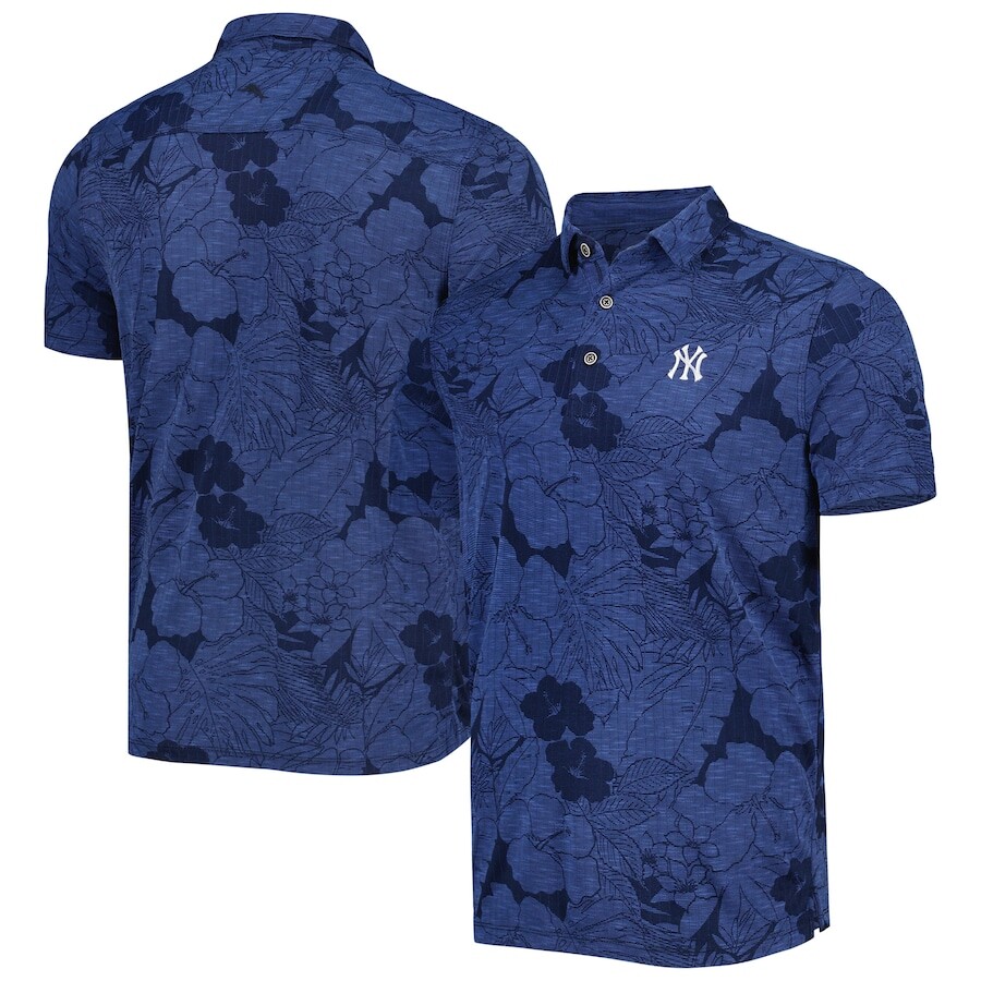 

Поло с коротким рукавом Tommy Bahama New York Yankees, нави