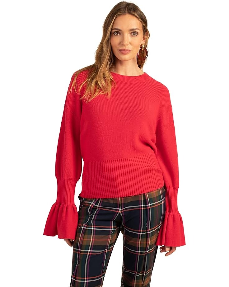 

Свитер Trina Turk Chloe Ruffle Pullover, цвет Dragon Fruit