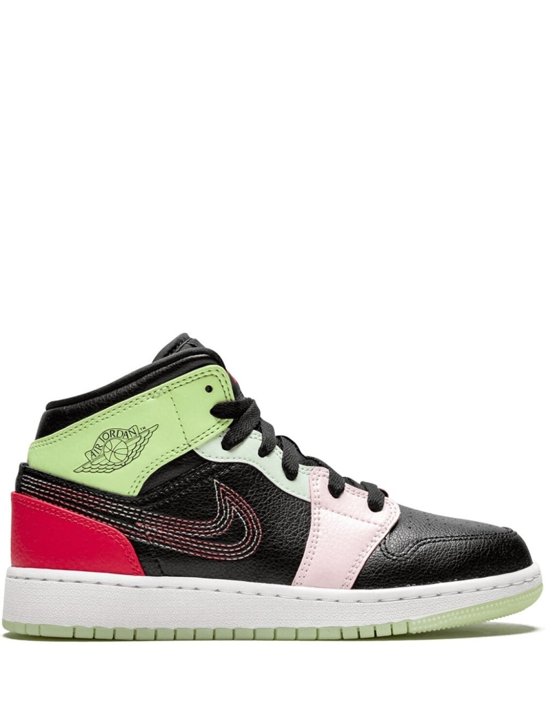 

Кроссовки Air Jordan 1 Mid SE Jordan Kids, черный