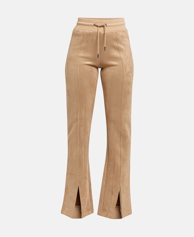

Брюки из кожи Guess, бежевый