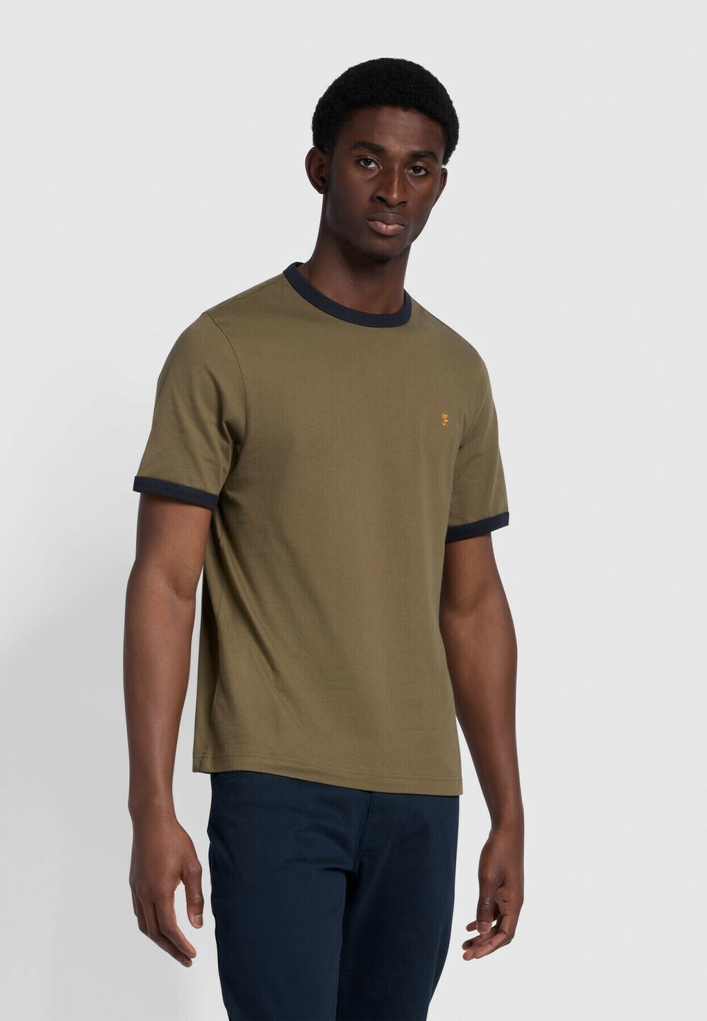 

Футболка базовая GROVES RINGER Farah, цвет olive green